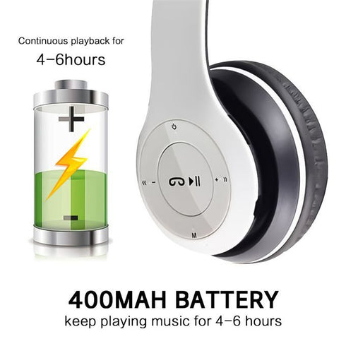Wireless Headphones Bluetooth Foldable Headset with Mic compaible for all Devices