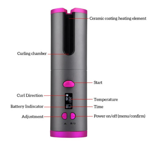 π€© Cordless Automatic Rechargeable Hair Curler π€© | 6 Month Official Warranty π€© |