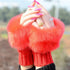 Half Finger Women Hand Wrist Warmer Fingerless Knitted Gloves