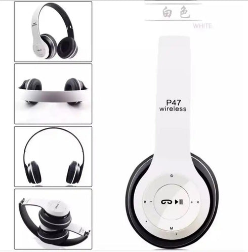 Wireless Headphones Bluetooth Foldable Headset with Mic compaible for all Devices