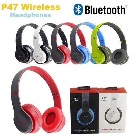 Wireless Headphones Bluetooth Foldable Headset with Mic compaible for all Devices